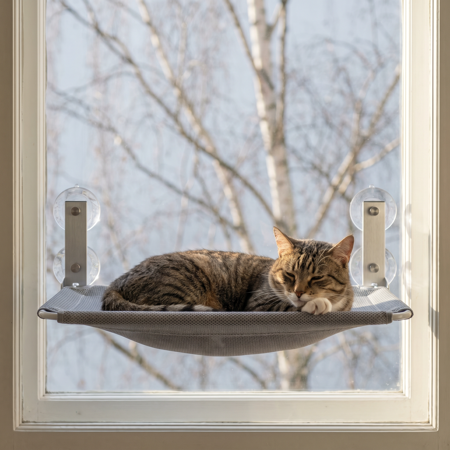 SkyView™ — Window Hammock for Indoor Cats