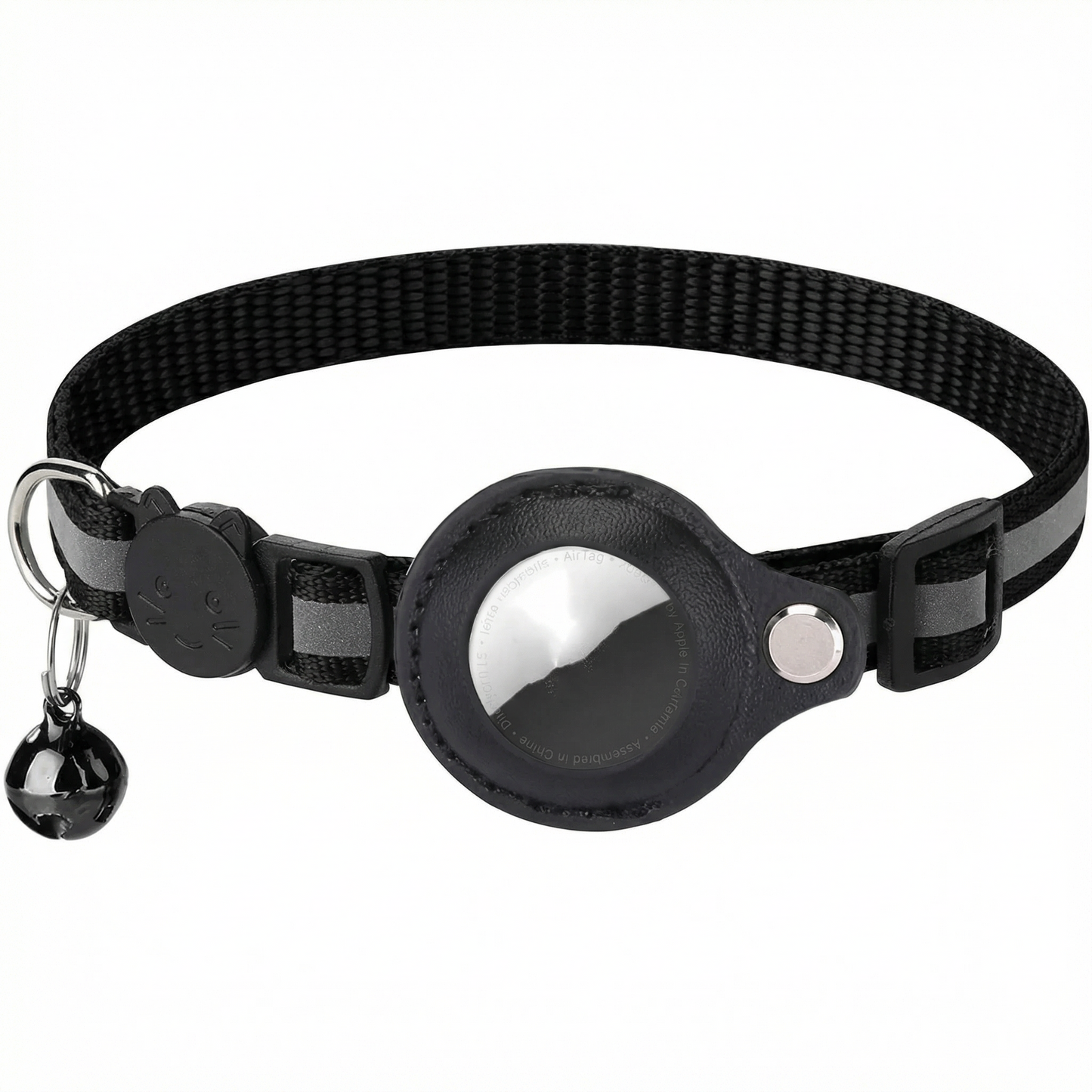 SafeReturn Reflective AirTag Holder Cat Collar